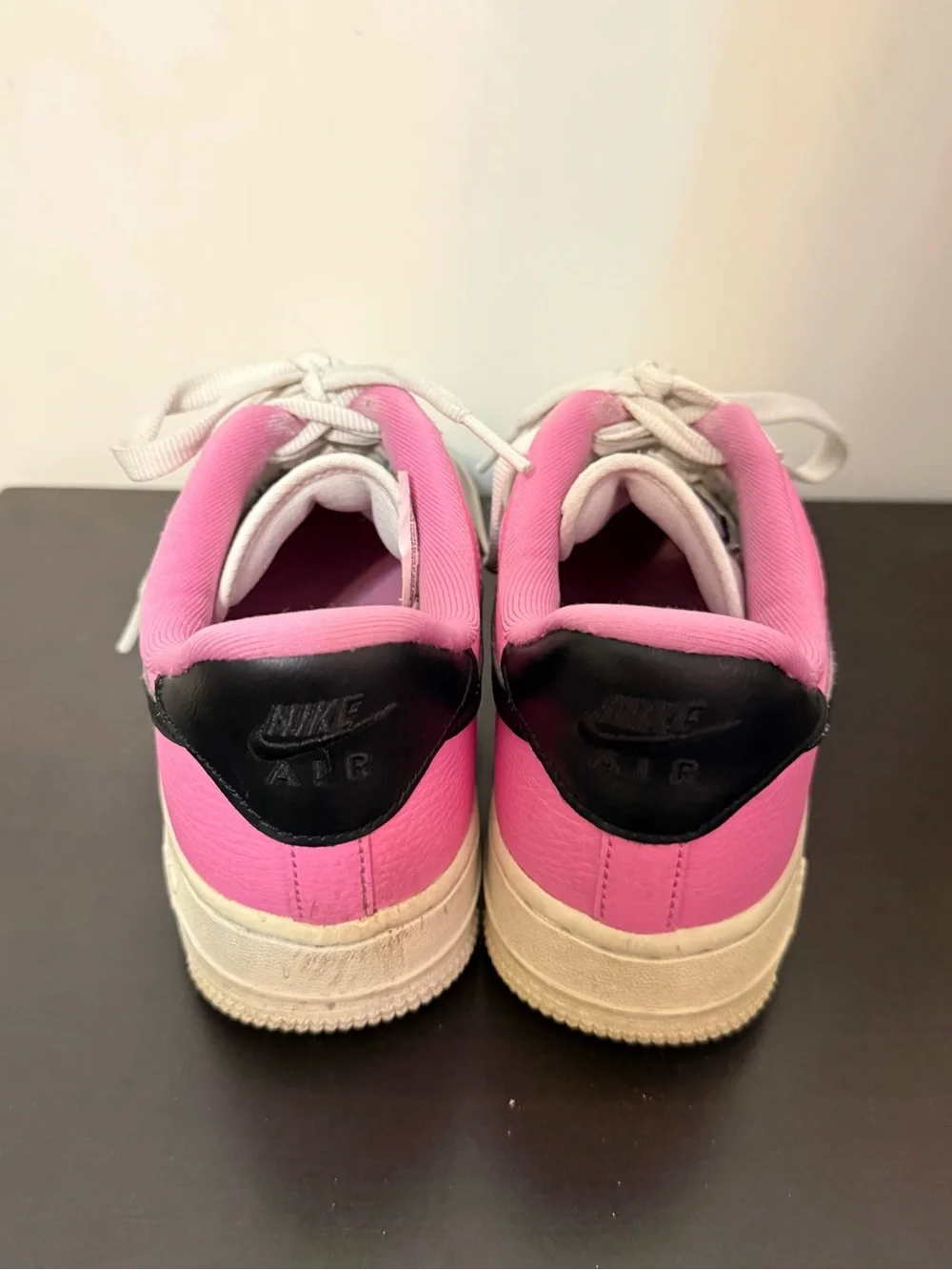 Nike Air Women's Low-Top Sneakers in White, Pink & Black